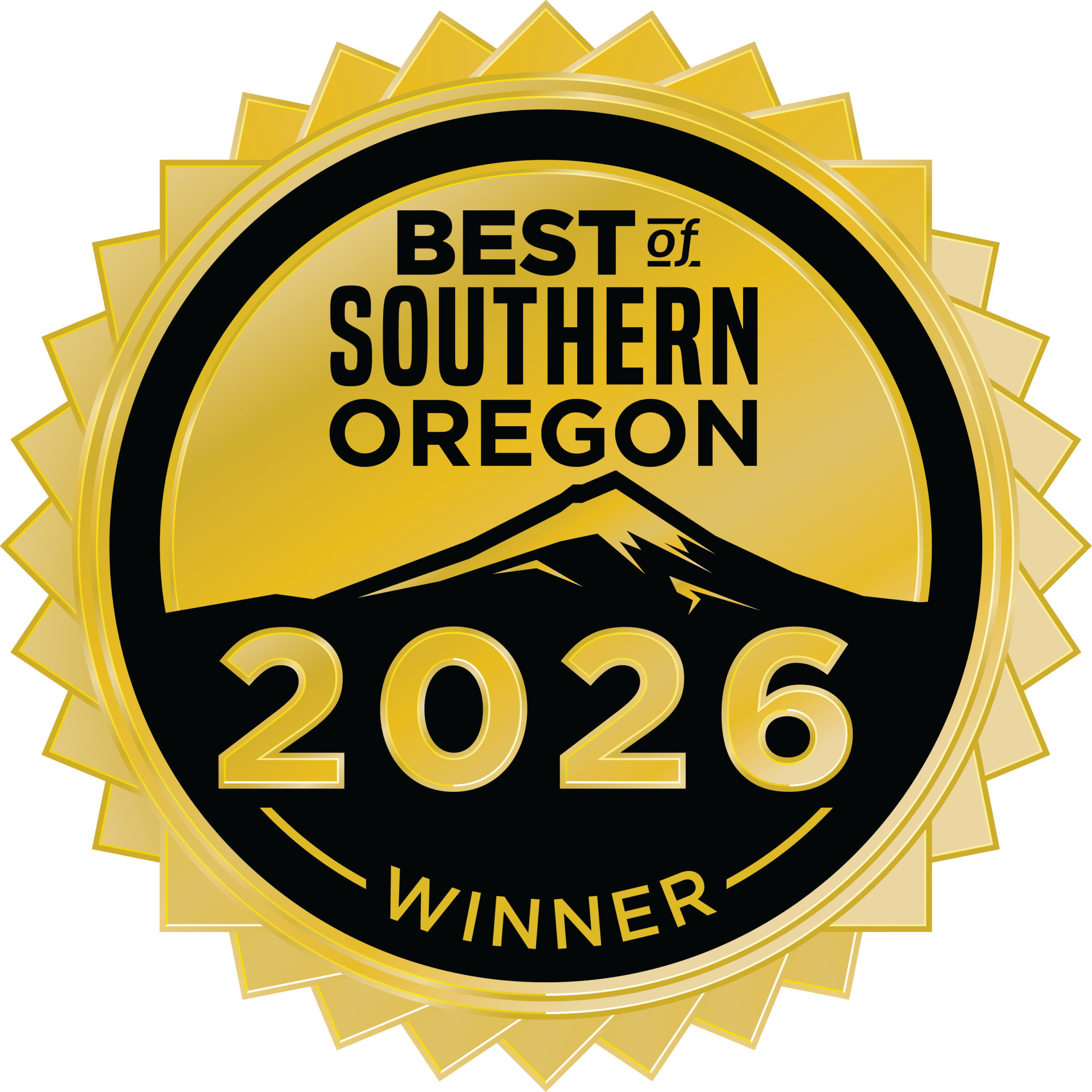 Best of Southern Oregon 2026 Gold Winner badge